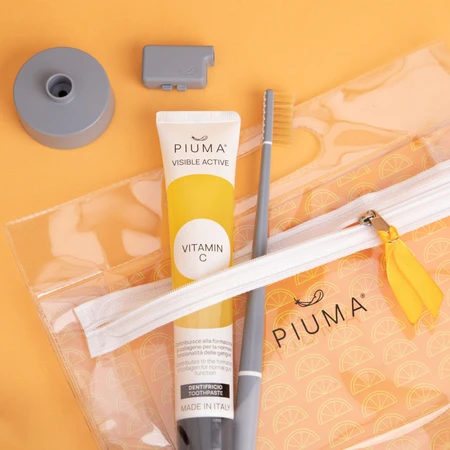 Vit C Asphalt Grey dárkový set pro zdravé dásně a bílé zuby