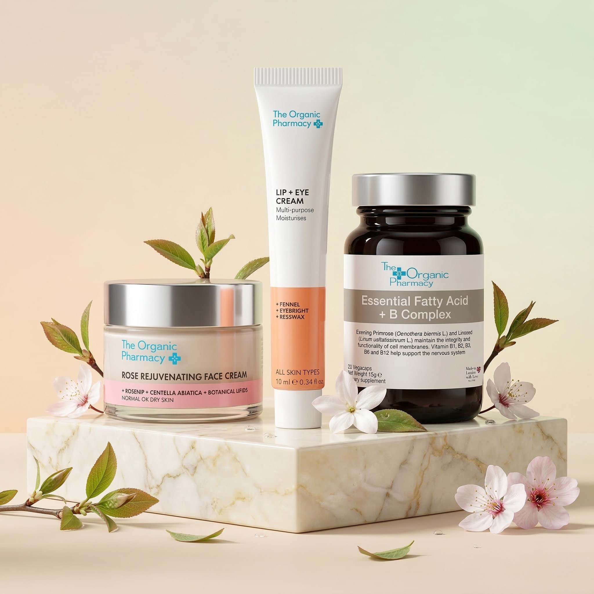 Levně The Organic Pharmacy Sada regenerace a výživa pleti